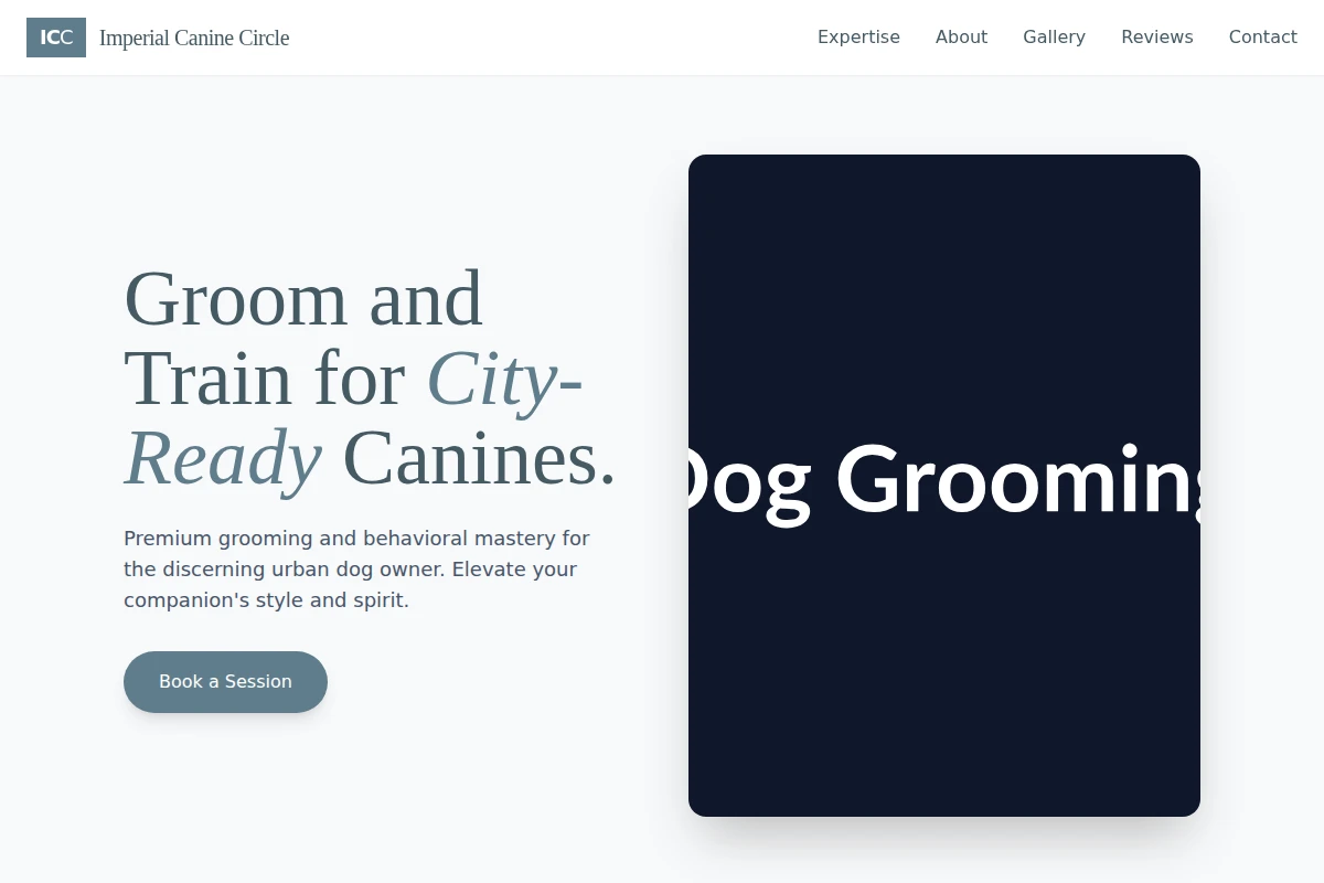 Leash Dog Grooming