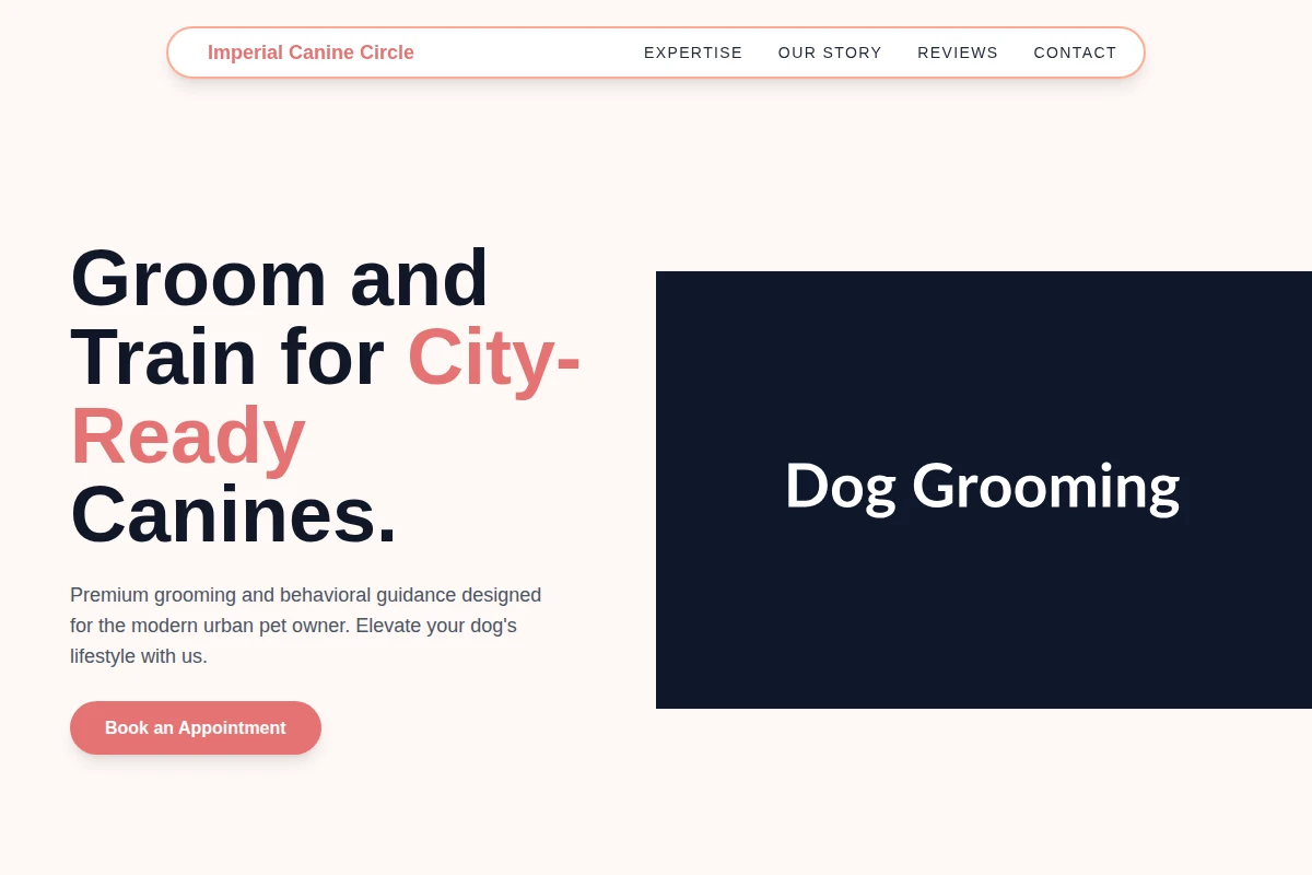 Training Dog Grooming