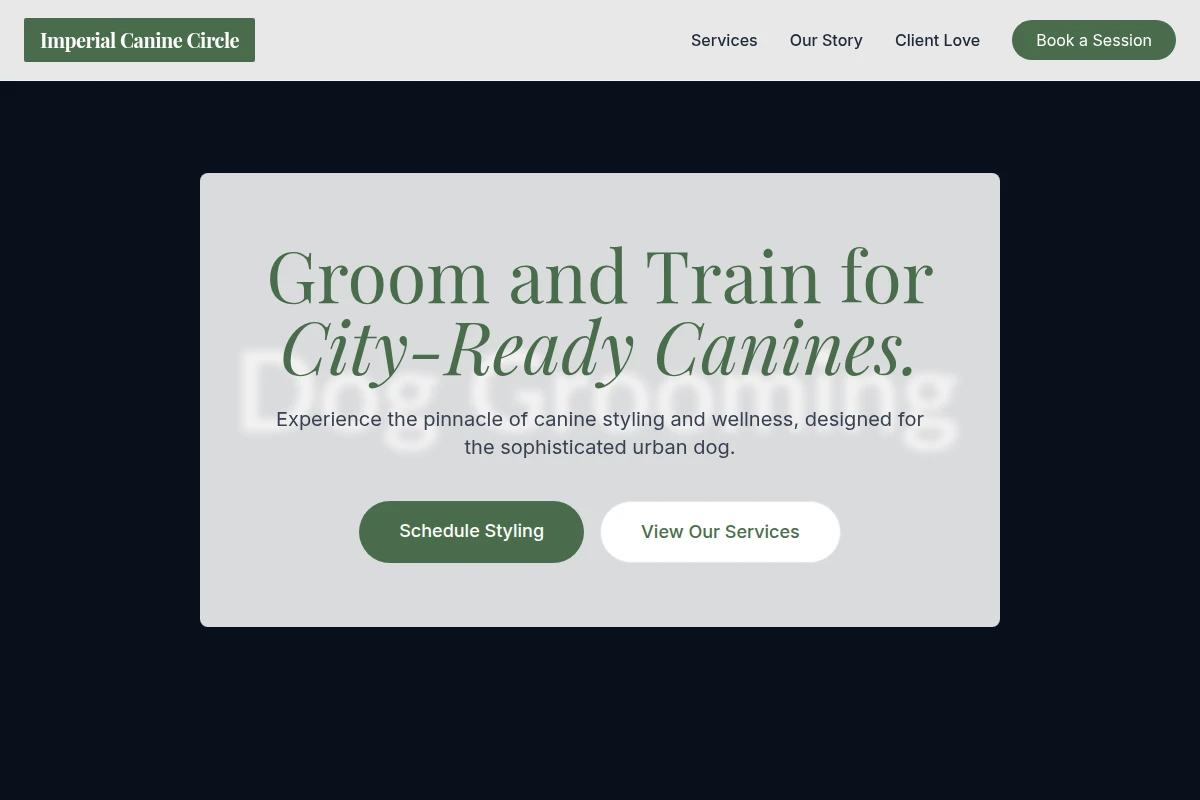 Stylist Dog Grooming