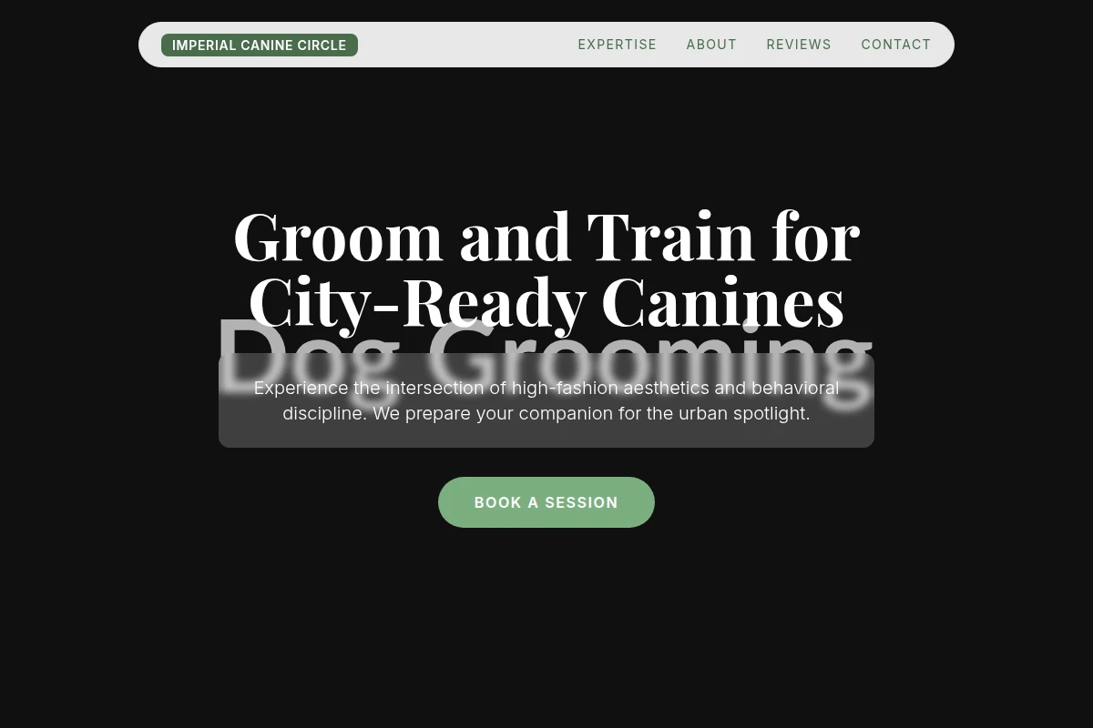 Bed Dog Grooming