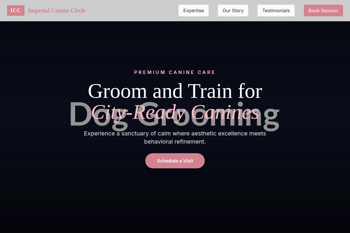 Training Dog Grooming