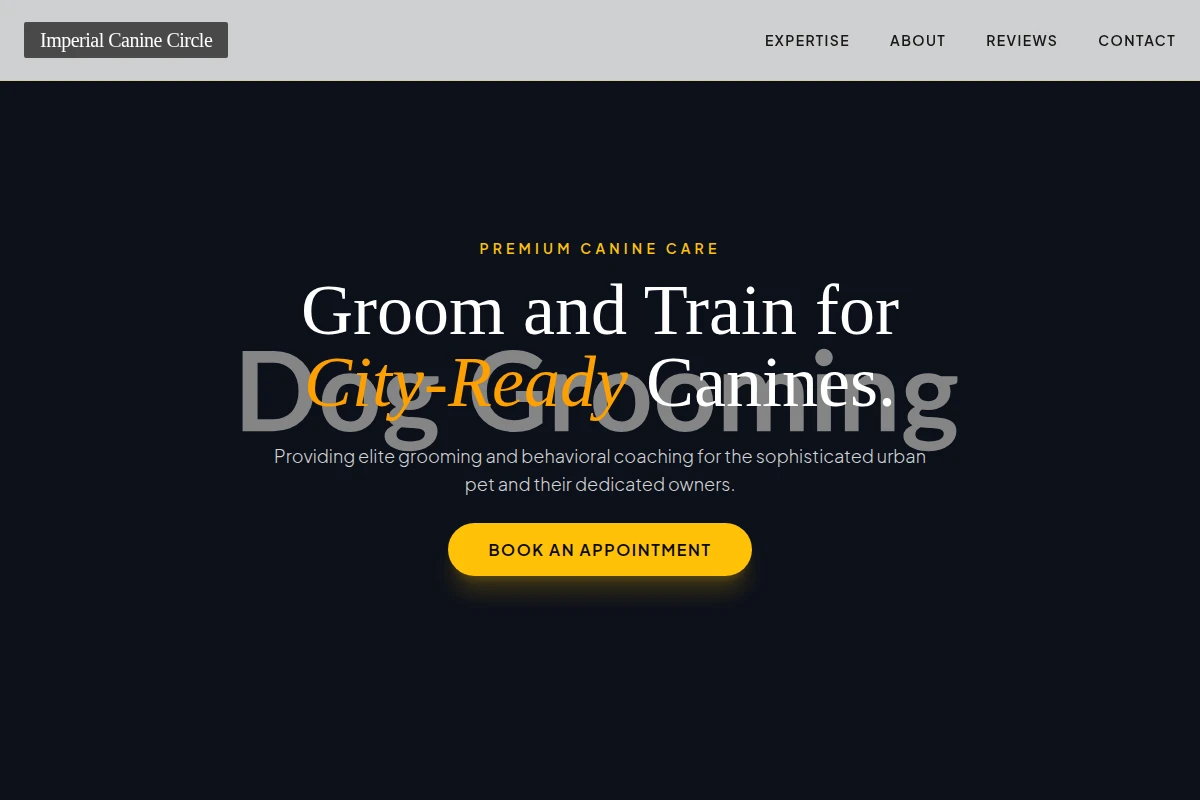 Training Dog Grooming