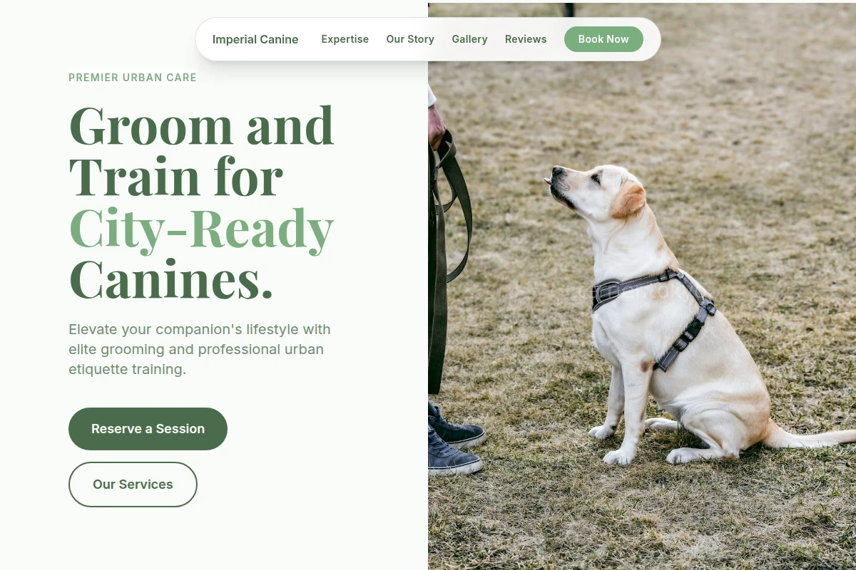 Salon Dog Training